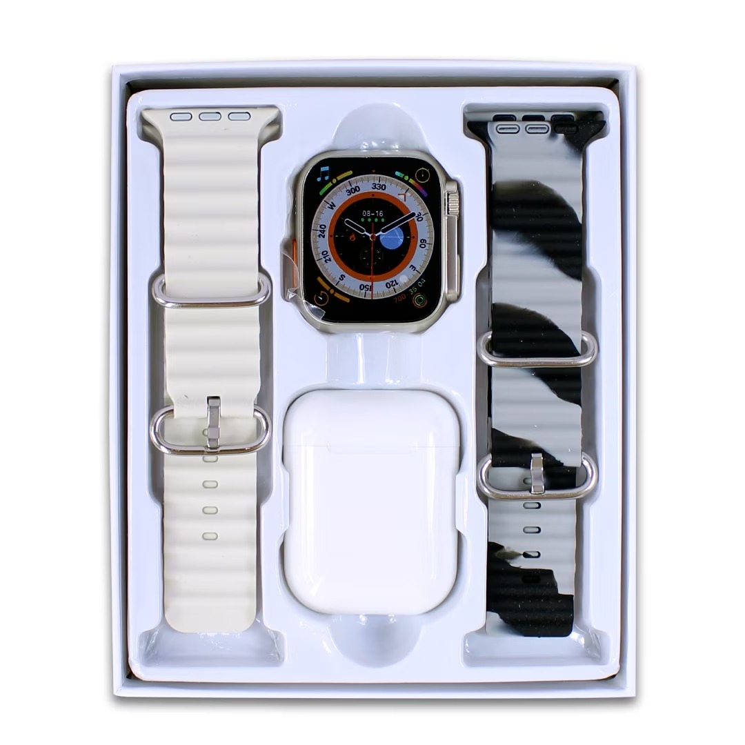 Reloj Ew68 Ultra Max + Audifonos I12